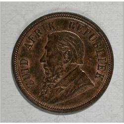South Africa Republic bronze Penny 1898, KM-2,
