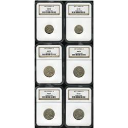 South Africa Republic Sixpence & Shilling group,