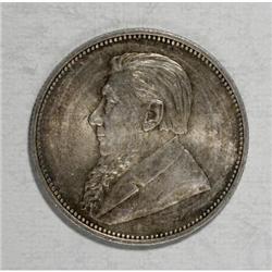 South Africa Republic silver 2 Shillings 1896,
