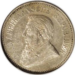 South Africa Republic silver 2.5 Shillings 1893,