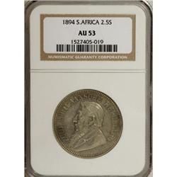 South Africa Republic silver 2.5 Shillings 1894,