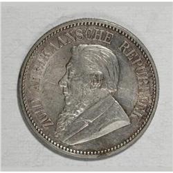 South Africa Republic silver 2.5 Shillings 1897,