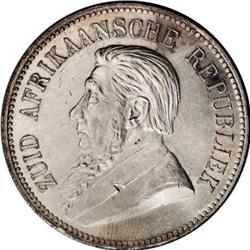 South Africa Republic silver 5 Shillings 1892,