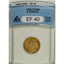 South Africa Republic gold Pond 1898, KM-10.2,