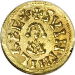 Spain: Visigoth. Suinthila AV Tremissis ND (621-
