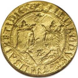Spain Ferdinand & Isabella gold 2 Excellentes