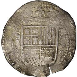 Spain Felipe II cob 8 Reales 1591/0 Seville,