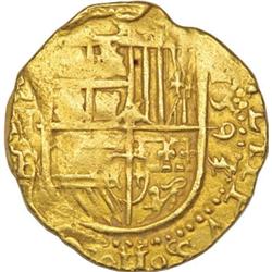Spain Felipe II gold 2 Escudos 1593/2 Seville,
