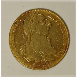Spain Carlos III gold 4 Escudos 1780/79-PJ