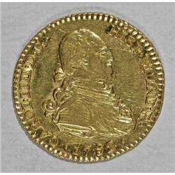 Spain Carlos IIII gold Escudo and 2 Escudos,