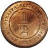 Image 2 : Straits Settlements Victoria bronze 1/2 Cent