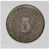 Image 4 : Straits Settlements Victoria 5 Cents 1874-H,