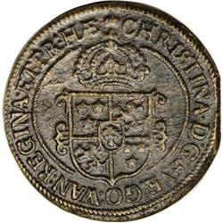 Sweden Queen Christina Or 1650 Avesta, KM162.2,