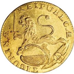 Switzerland Zurich. Gold Half Ducat 1761/58,