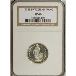 Switzerland Confederation. 2 Francs 1928-B,