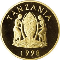 Tanzania Serengeti Wildlife Gold 50000 Shilingi