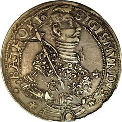 Transylvania Sigismund Bathori silver Thaler