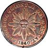 Image 1 : Uruguay Republic 20 Centesimos 1840, KM2.1, bold