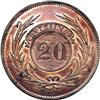 Image 2 : Uruguay Republic 20 Centesimos 1840, KM2.1, bold