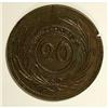 Image 1 : Uruguay Republic 20 Centesimos 1854, KM2.3,