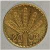 Image 3 : Uruguay Republic gold Pattern 20 Centesimos