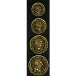 Uruguay Republic gold Pattern Set 1953, KM-Pn46,