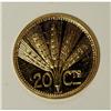 Image 4 : Uruguay Republic gold Pattern 20 Centesimos