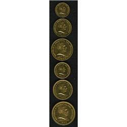 Uruguay 1960 gold Presentation Pattern Set,