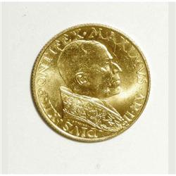 Vatican Pius XII gold 100 Lire 1940, KM-30.1,