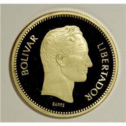 Venezuela Republic gold 10000 Bolivares 1987,