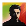 Image 1 : Steve Kaufman (1960-2010) "James Dean" Hand Painted Limited Edition Hand Pulled Silkscreen on Canvas