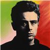 Image 2 : Steve Kaufman (1960-2010) "James Dean" Hand Painted Limited Edition Hand Pulled Silkscreen on Canvas