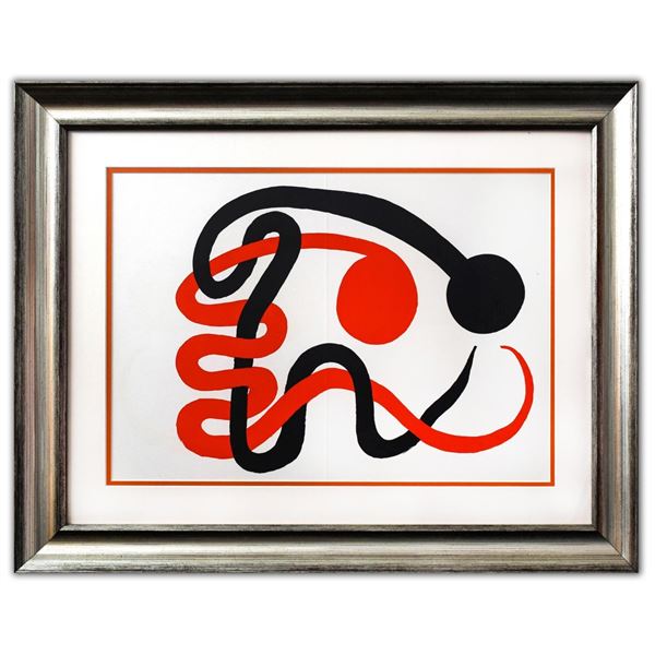 Alexander Calder- Lithograph "DLM201 - Deux serpents"