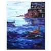 Image 1 : Elliot Fallas, "Venetian View" Original Oil Painting on Canvas, Hand Signed with Letter of Authentic