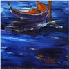 Image 2 : Elliot Fallas, "Venetian View" Original Oil Painting on Canvas, Hand Signed with Letter of Authentic