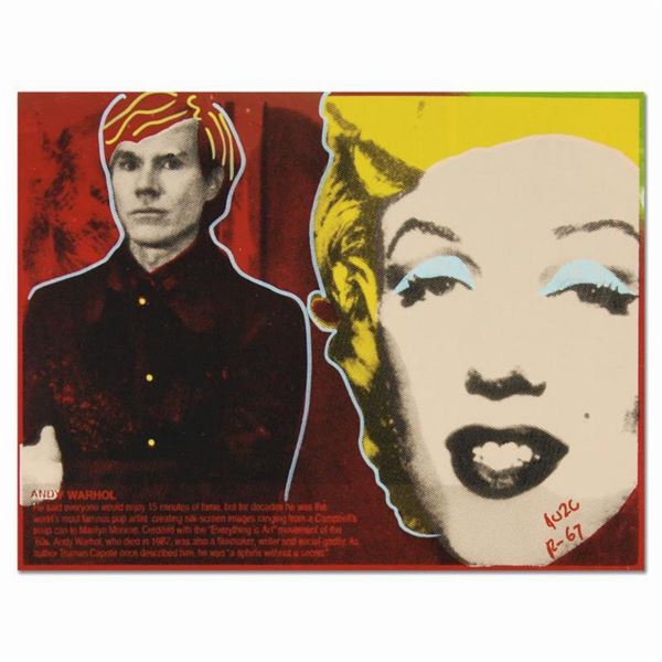 Ringo, "Andy's Marilyn" One-of-a-Kind Hand-Pulled Silkscreen and Mixed Media Painting on Canvas, Han