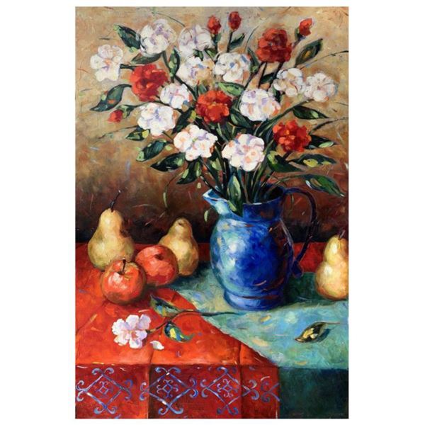 John Milan, "Nature's Bounty" Hand Signed Original Painting with COA.