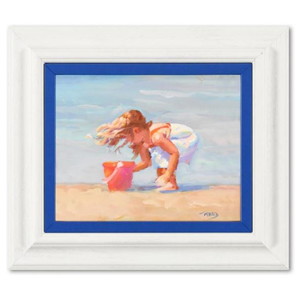 Lucelle Raad, Framed Original Acrylic Painting on Canvas, Hand Signed with Letter of Authenticity.