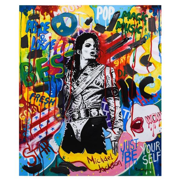 Nastya Rovenskaya- Mixed Media "King of Pop"