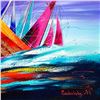 Image 2 : Natalia Sinkovsky, Hand Signed Original Acrylic Painting on Canvas with Letter Authenticity.