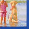 Image 2 : Lucelle Raad, "Buddies" Framed Original Acrylic Painting on Canvas, Hand Signed with Letter of Authe