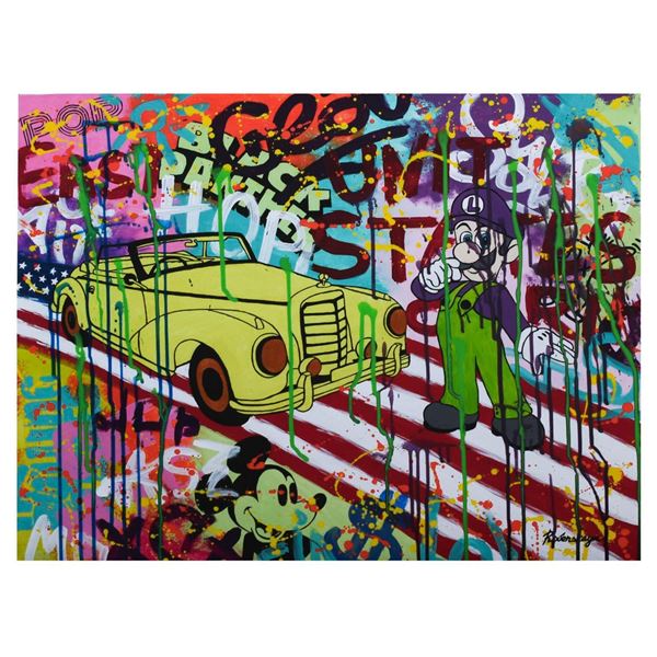Nastya Rovenskaya- Mixed Media "About To Drive"