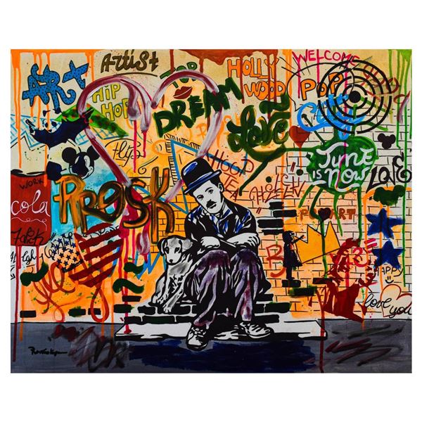 Nastya Rovenskaya- Mixed Media "Charlie is Alone"