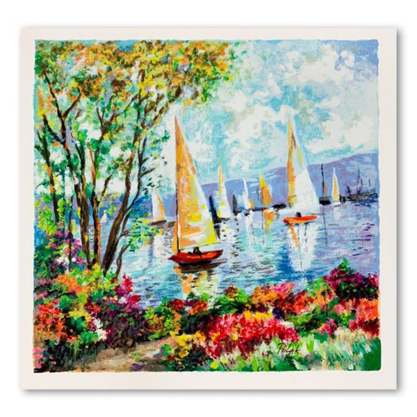 Dimitri Polak (1922-2008), "By the River" Hand Signed Limited Edition Serigraph on Paper with Letter