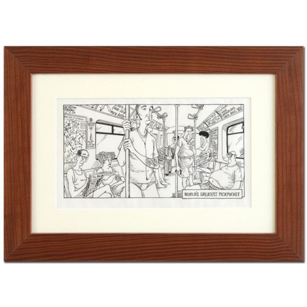 Bizarro! "The World's Greatest Pickpocket" is a Framed Original Pen & Ink Drawing by Dan Piraro, Han