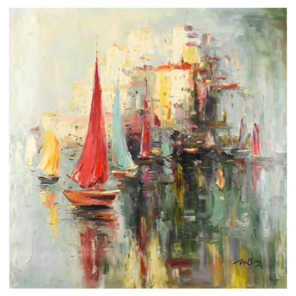 Mani, Original Oil Painting (48" x 48") on Canvas, Hand Signed with Letter of Authenticity.