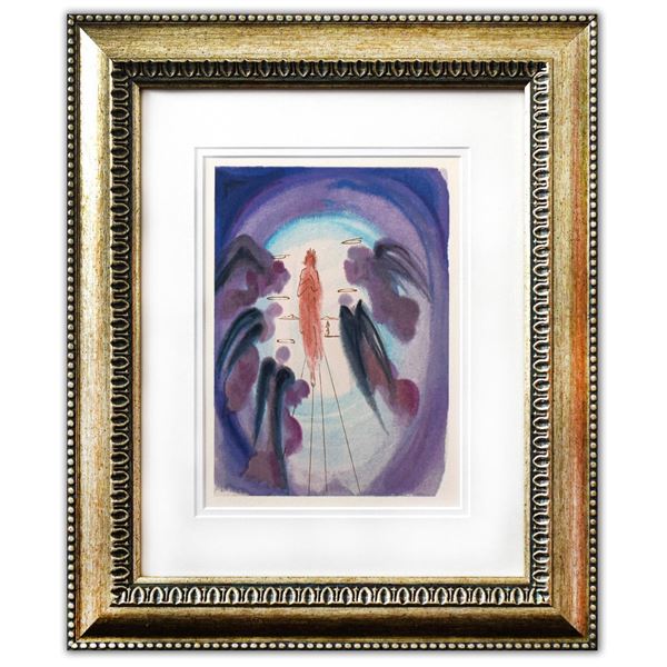 Salvador Dali- Original Color Woodcut on B.F.K. Rives Paper "Paradise 24"