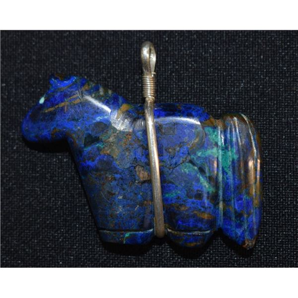 ZUNI INDIAN HORSE FETISH PENDANT