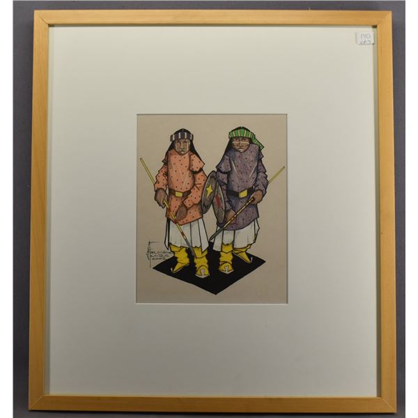 APACHE INDIAN PAINTING ( DOUGLAS MILES)