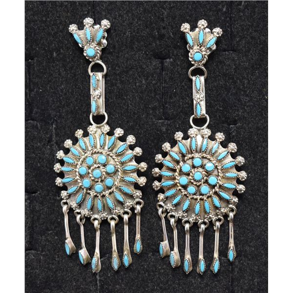 ZUNI INDIAN EARRINGS (D&M CHAVEZ)